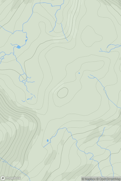 Thumbnail image for Brown Rigg [Lake District C&W] showing contour plot for surrounding peak